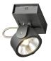 Preview: KALU, Wand- und Deckenleuchte, einflammig, LED, 3000 K, schwarz, 60°