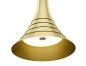 Preview: BATO 45, LED Indoor Pendelleuchte, messing, LED, 2500 K
