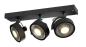 Preview: KALU, Wand- und Deckenleuchte, QPAR111, dreiflammig, schwarz, max. 75 W