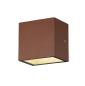 Preview: SITRA S, LED Outdoor Wand- und Deckenaufbauleuchte, rost farbend, IP65, 3000 K, 10 W