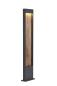 Preview: FLATT POLE 100, Outdoor LED Stehleuchte, 3000/4000 K, IP65, anthrazit/braun