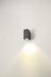 Preview: ENOLA SQUARE S, single Outdoor LED Wandaufbauleuchte anthrazit