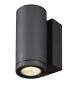 Preview: ENOLA ROUND S, single Outdoor LED Wandaufbauleuchte anthrazit