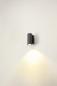 Preview: ENOLA ROUND S, single Outdoor LED Wandaufbauleuchte anthrazit