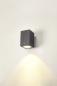 Preview: ENOLA SQUARE L, single Outdoor LED Wandaufbauleuchte anthrazit CCT 3000/4000 K