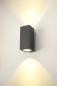Preview: ENOLA SQUARE L UP/DOWN, Outdoor LED Wandaufbauleuchte anthrazit CCT 3000/4000 K
