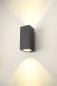 Preview: ENOLA SQUARE L UP/DOWN, Outdoor LED Wandaufbauleuchte anthrazit CCT 3000/4000 K