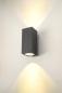 Preview: ENOLA SQUARE L UP/DOWN, Outdoor LED Wandaufbauleuchte anthrazit CCT 3000/4000 K
