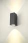 Preview: ENOLA SQUARE L UP/DOWN, Outdoor LED Wandaufbauleuchte anthrazit CCT 3000/4000 K