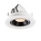 Preview: NUMINOS GIMBLE S, Deckeneinbauleuchte weiß / schwarz 2700 K 55°