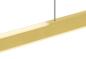 Preview: ONE LINEAR 100, Pendelleuchte messing 24 W 2700/3000 K