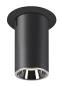 Preview: NUMINOS® PROJECTOR M, Deckeneinbauleuchte, 3000 K, 20°, zylindrisch, schwarz / chrom