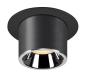 Preview: NUMINOS® PROJECTOR M, Deckeneinbauleuchte, 3000 K, 20°, zylindrisch, schwarz / chrom