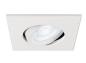 Preview: UNIVERSAL DOWNLIGHT Abdeckung, für Downlight IP20, schwenkbar, eckig, weiss