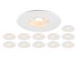 Preview: Sonderangebot: 12x UNIVERSAL DOWNLIGHT inkl. Abdeckung, Set bestehend aus 12x 1007095 UNIVERSAL DOWNLIGHT PHASE IP65 38° und 1007097 UNIVERSAL DOWNLIGHT Abdeckung - weiß