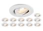Preview: Sonderangebot: 12x UNIVERSAL DOWNLIGHT MOVE PHASE inkl. Abdeckung, Set bestehend aus 12x 1007090 UNIVERSAL DOWNLIGHT MOVE PHASE, IP20 38° und 1007092 UNIVERSAL DOWNLIGHT Abdeckung - weiß