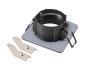 Preview: NEW TRIA® 68, Deckeneinbauring, L: 8.2 B: 8.2 H: 3.4 cm, IP 65, schwarz