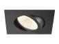Preview: NEW TRIA® 68, Deckeneinbauleuchte, 1800-3000 K, 60°, IP 20, quadratisch, schwarz