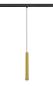 Preview: GRIP! S, 48V Pendelleuchte, Pendellänge 200 cm, 2000-3000 K, 29°, DALI, Dim-to-Warm, gold / schwarz