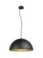 Preview: FORCHINI M 50, Pendelleuchte, E27, Pendellänge 150 cm, 1x max. 40 W, matt schwarz / matt gold