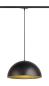 Preview: FORCHINI M 40 TRACK, 1~ Pendelleuchte, E27, Pendellänge 150 cm, Adapter schwarz, 1x max. 40 W, matt schwarz / matt gold