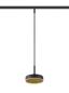 Preview: GRIP! FLAT, 48V Pendelleuchte, DALI, Pendellänge 200 cm, 2700/3000 K, schwarz / gold