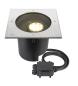 Preview: DASAR® XL, Bodeneinbauleuchte, asymmetrisch, 3000K, 70°/40°, IP65/IP67, quadratisch, edelstahl / schwarz