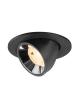 Preview: NUMINOS® GIMBLE S, Deckeneinbauleuchte schwarz/chrom 2700 K 20°