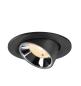 Preview: NUMINOS® GIMBLE S, Deckeneinbauleuchte schwarz/chrom 2700 K 40°