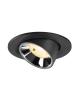 Preview: NUMINOS® GIMBLE S, Deckeneinbauleuchte schwarz/chrom 3000 K 20°