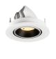 Preview: NUMINOS® GIMBLE S, Deckeneinbauleuchte weiß/schwarz 3000 K 40°
