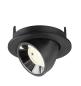 Preview: NUMINOS® GIMBLE S, Deckeneinbauleuchte schwarz/chrom 4000 K 55°