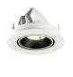 Preview: NUMINOS® GIMBLE S, Deckeneinbauleuchte weiß/schwarz 4000 K 20°