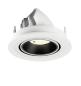 Preview: NUMINOS® GIMBLE S, Deckeneinbauleuchte weiß/schwarz 4000 K 40°