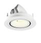 Preview: NUMINOS® GIMBLE S, Deckeneinbauleuchte, 4000 K, 40°, IP20, rund, weiß