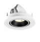 Preview: NUMINOS® GIMBLE S, Deckeneinbauleuchte weiß/schwarz 4000 K 55°