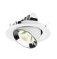 Preview: NUMINOS® GIMBLE M, Deckeneinbauleuchte weiß/chrom 4000 K 20°