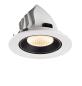 Preview: NUMINOS® GIMBLE L, Deckeneinbauleuchte weiß/schwarz 2700 K 40°