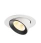 Preview: NUMINOS® GIMBLE L, Deckeneinbauleuchte weiß/schwarz 3000 K 20°
