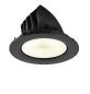 Preview: NUMINOS® GIMBLE L, Deckeneinbauleuchte, 4000 K, 40°, IP20, rund, schwarz / weiß