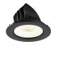 Preview: NUMINOS® GIMBLE L, Deckeneinbauleuchte, 4000 K, 55°, IP20, rund, schwarz / weiß