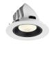 Preview: NUMINOS® GIMBLE L, Deckeneinbauleuchte weiß/schwarz 4000 K 20°