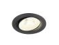 Preview: NUMINOS® MOVE L, Deckeneinbauleuchte, 4000 K, 20°, IP20, rund, schwarz / weiß