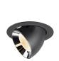 Preview: NUMINOS® GIMBLE XL, Deckeneinbauleuchte schwarz/chrom 2700 K 20°