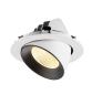 Preview: NUMINOS® GIMBLE XL, Deckeneinbauleuchte weiß/schwarz 3000 K 20°