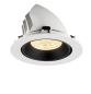 Preview: NUMINOS® GIMBLE XL, Deckeneinbauleuchte weiß/schwarz 3000 K 55°