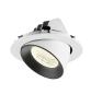 Preview: NUMINOS® GIMBLE XL, Deckeneinbauleuchte weiß/schwarz 4000 K 55°