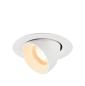 Preview: NUMINOS® GIMBLE XS, Deckeneinbauleuchte, 2700 K, 55°, IP20, rund, weiß