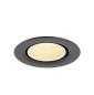 Preview: NUMINOS® GIMBLE XS, Deckeneinbauleuchte, 3000 K, 40°, IP20, rund, schwarz / weiß