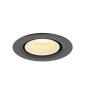 Preview: NUMINOS® GIMBLE XS, Deckeneinbauleuchte, 3000 K, 55°, IP20, rund, schwarz / weiß